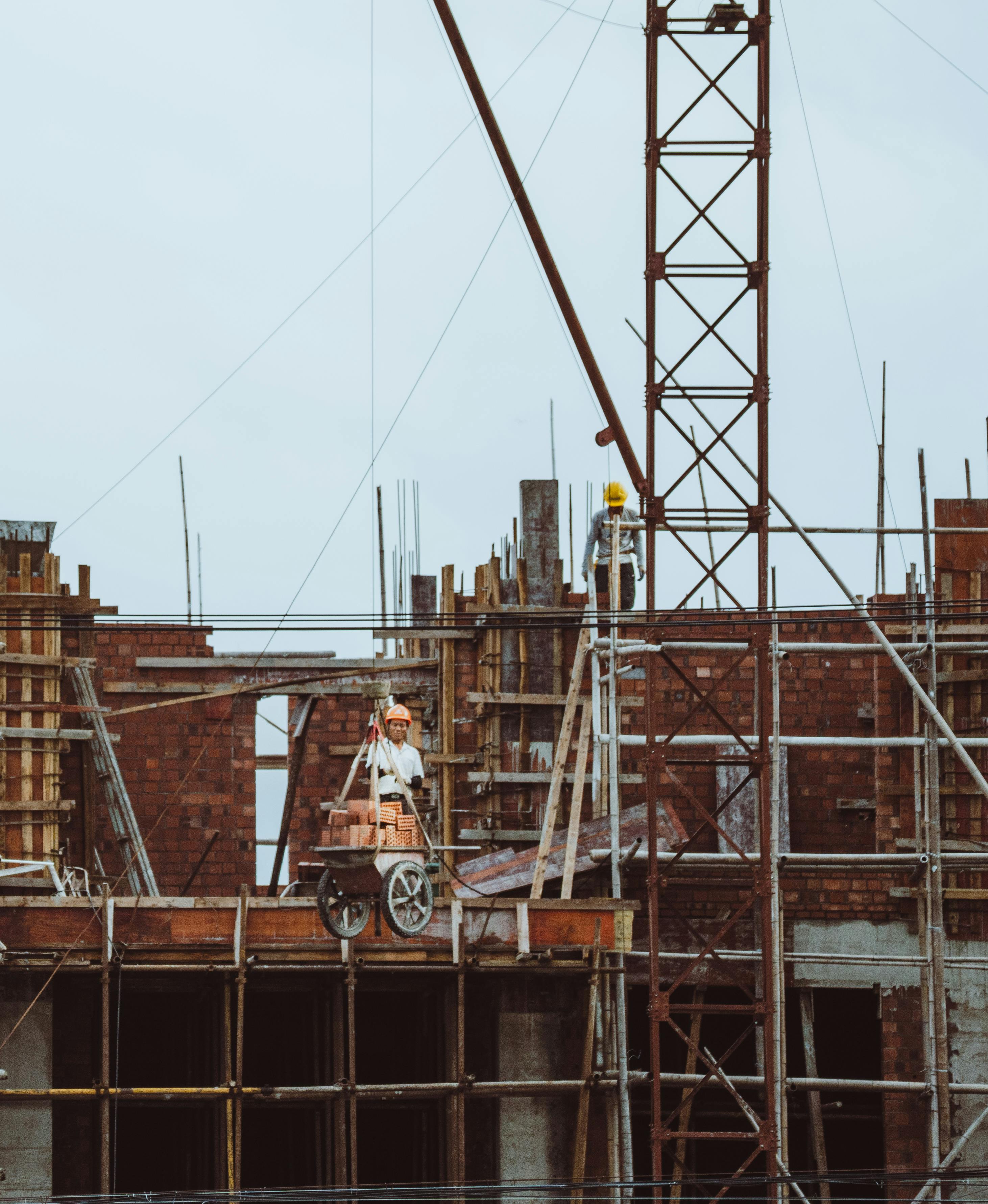 Tools and materials on a renovation site
