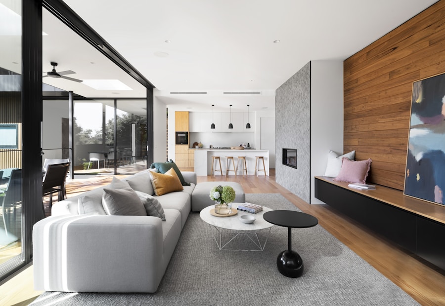 Contemporary residential interior ready for occupancy after renovation